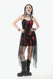 Bloodstained Abyss · Punk Asymmetrical Slip Dress DW1072