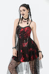 Bloodstained Abyss · Punk Asymmetrical Slip Dress DW1072