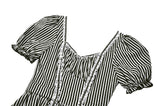 Midnight Masquerade – Noir Striped Circus Dress  DW1079