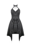Nocturnal Empress – Gothic Batwing Hem Dress  DW1081