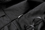Gothic Lolita Black and White Preppy Bow Dress DW1083
