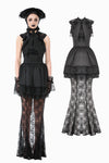 Gothic Lace Puff Fishtail Dress DW1084
