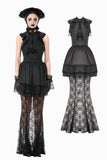 Gothic Lace Puff Fishtail Dress DW1084