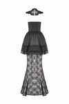 Gothic Lace Puff Fishtail Dress DW1084