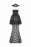Gothic Lace Puff Fishtail Dress DW1084