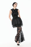 Gothic Lace Puff Fishtail Dress DW1084