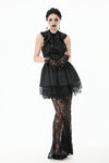 Gothic Lace Puff Fishtail Dress DW1084