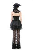 Gothic Lace Puff Fishtail Dress DW1084