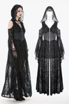 Gothic Hooded Sorceress Gown DW1090BK