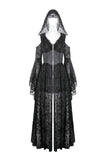 Gothic Hooded Sorceress Gown DW1090BK