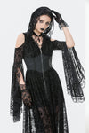 Gothic Hooded Sorceress Gown DW1090BK