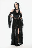 Gothic Hooded Sorceress Gown DW1090BK