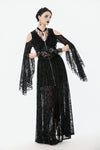 Gothic Hooded Sorceress Gown DW1090BK