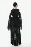 Gothic Hooded Sorceress Gown DW1090BK