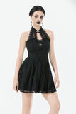 Celestial Bloom Lace Halter Dress DW1095