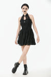 Celestial Bloom Lace Halter Dress DW1095