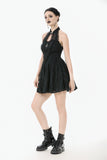 Celestial Bloom Lace Halter Dress DW1095