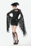Gothic Embroidered Mesh Dress with Big Sleeves DW1096