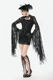 Gothic Embroidered Mesh Dress with Big Sleeves DW1096