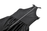 Gothic Eyelet & Chain Choker Leather Dress DW1102