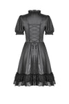 Gothic Lace-Up Lolita Puff Sleeve Dress DW1106