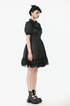 Gothic Lace-Up Lolita Puff Sleeve Dress DW1106