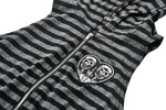 Striped Wolf-Ear Hoodie Dress DW1109