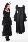 Gothic Royal Jewel-Inspired Vintage Dress DW1123