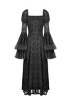 Gothic Royal Jewel-Inspired Vintage Dress DW1123
