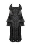 Gothic Royal Jewel-Inspired Vintage Dress DW1123