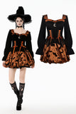 Midnight Bat & Pumpkin Halloween Dress DW1124