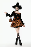 Midnight Bat & Pumpkin Halloween Dress DW1124