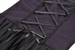 Gothic Royal Violet Sheer Long Dress DW1132