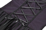 Gothic Royal Violet Sheer Long Dress DW1132