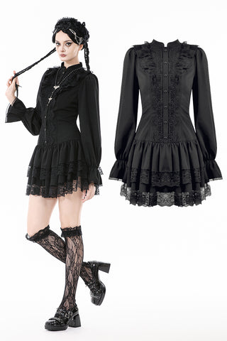 Lolita Dark Gothic Low-Waist Dress DW1136