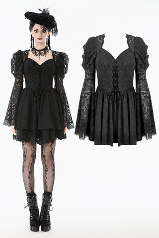 Gothic Lace Jacquard Priness Dress DW1137