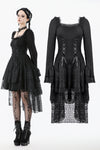 Romantic Gothic Lace High-Low Tiered Dress DW1138