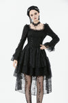 Romantic Gothic Lace High-Low Tiered Dress DW1138