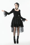 Romantic Gothic Lace High-Low Tiered Dress DW1138