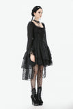 Romantic Gothic Lace High-Low Tiered Dress DW1138