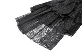 Romantic Gothic Lace High-Low Tiered Dress DW1138