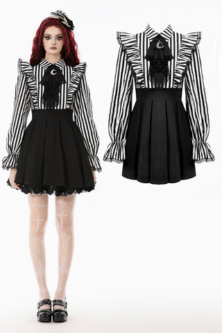 Lolita Dark Striped Preppy Dress DW1141
