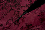 Gothic Red Rose Asymmetric Layered Lace Ruffle dress DW1142