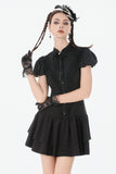 Dark Lolita Bow-Trim Dress DW1148 - Gothlolibeauty