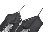Punk Sleeveless Spiked Dress DW1150 - Gothlolibeauty