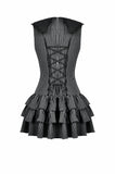 Vintage Striped Ruffle-Tier Dress DW1153 - Gothlolibeauty