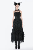 Dark Doll Embroidered Peplum Court Dress DW1158 - Gothlolibeauty