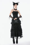 Dark Doll Embroidered Peplum Court Dress DW1158 - Gothlolibeauty