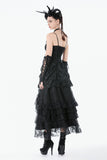 Dark Doll Embroidered Peplum Court Dress DW1158 - Gothlolibeauty