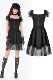 Black Gothic Sweet Bow Lace Lolita Dress DW1159 - Gothlolibeauty